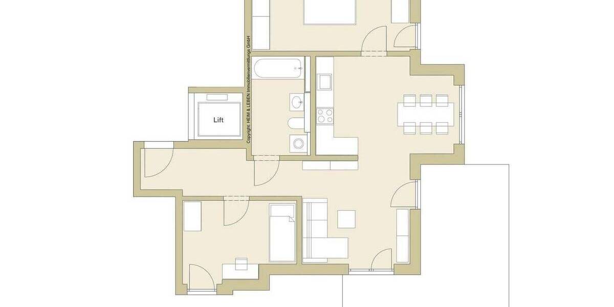 Terrassenwohnung München Berg am Laim - 3 Zimmer, 81 m&sup2;, 879.000&euro; | Angebot:26916345
