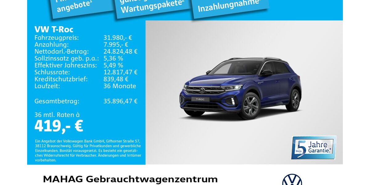 VW T-Roc 4.816 km 29.852 &euro; München 80935