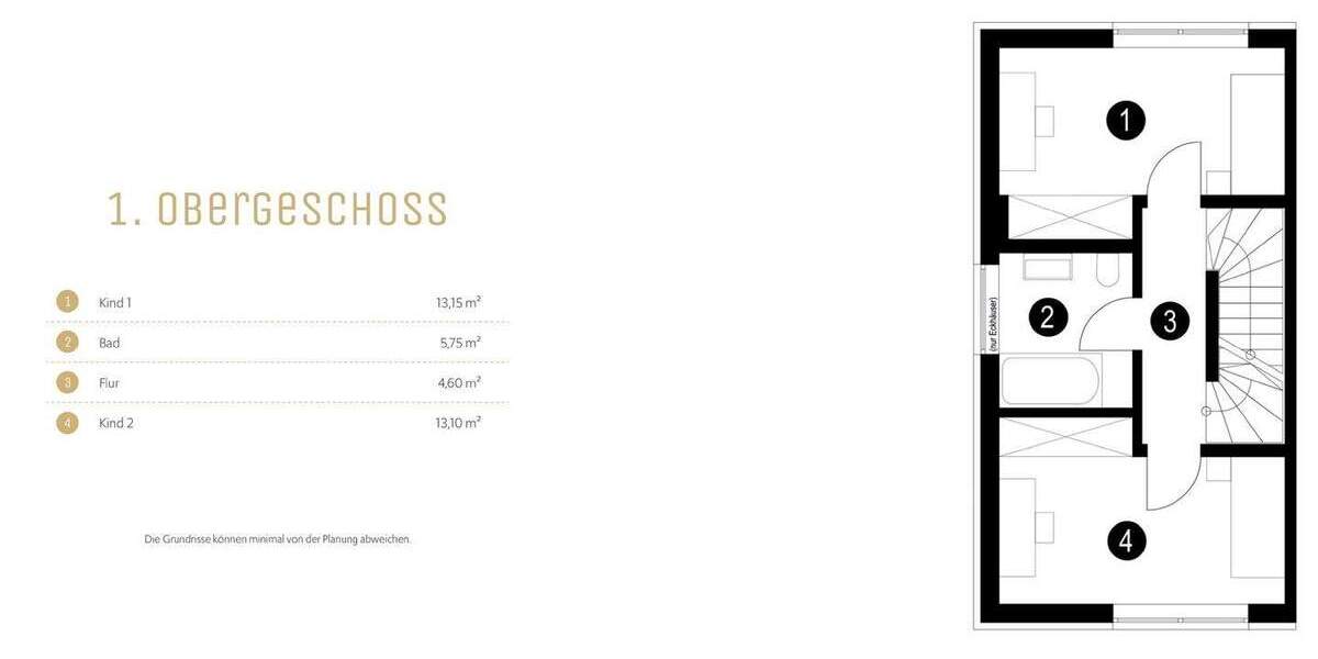 Doppelhaushälfte Gauting - 5 Zimmer, 127 m&sup2;, 1.099.000&euro; | Angebot:25661046