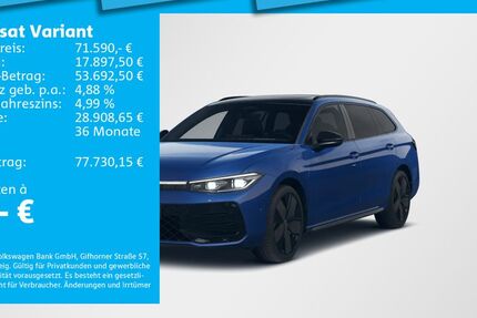 VW Passat Variant 3.000 km 71.590 &euro; München 81669