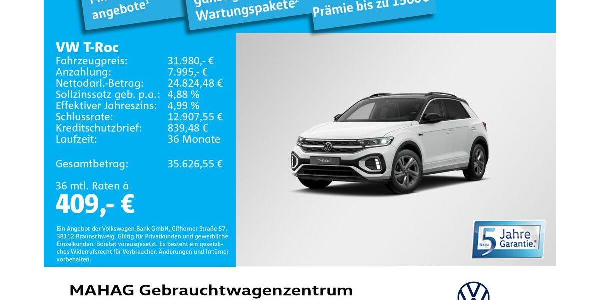 VW T-Roc 12.416 km 31.980 &euro; München 80935