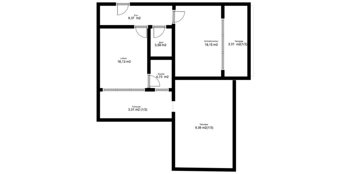 Etagenwohnung München Nymphenburg - 2 Zimmer, 68 m&sup2;, 660.000&euro; | Angebot:26493973
