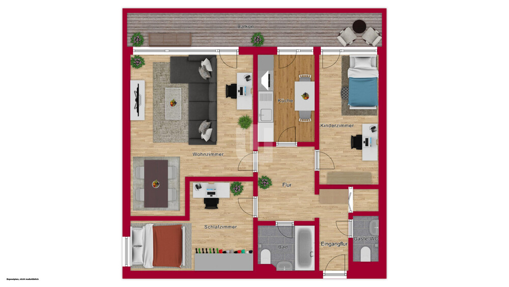WINDISCH - Attraktive und moderne 3-Zimmer-Wohnung in grüner Umgebung - frei ab 15.11. - Etagenwohnung Gilching | Angebot:27349599