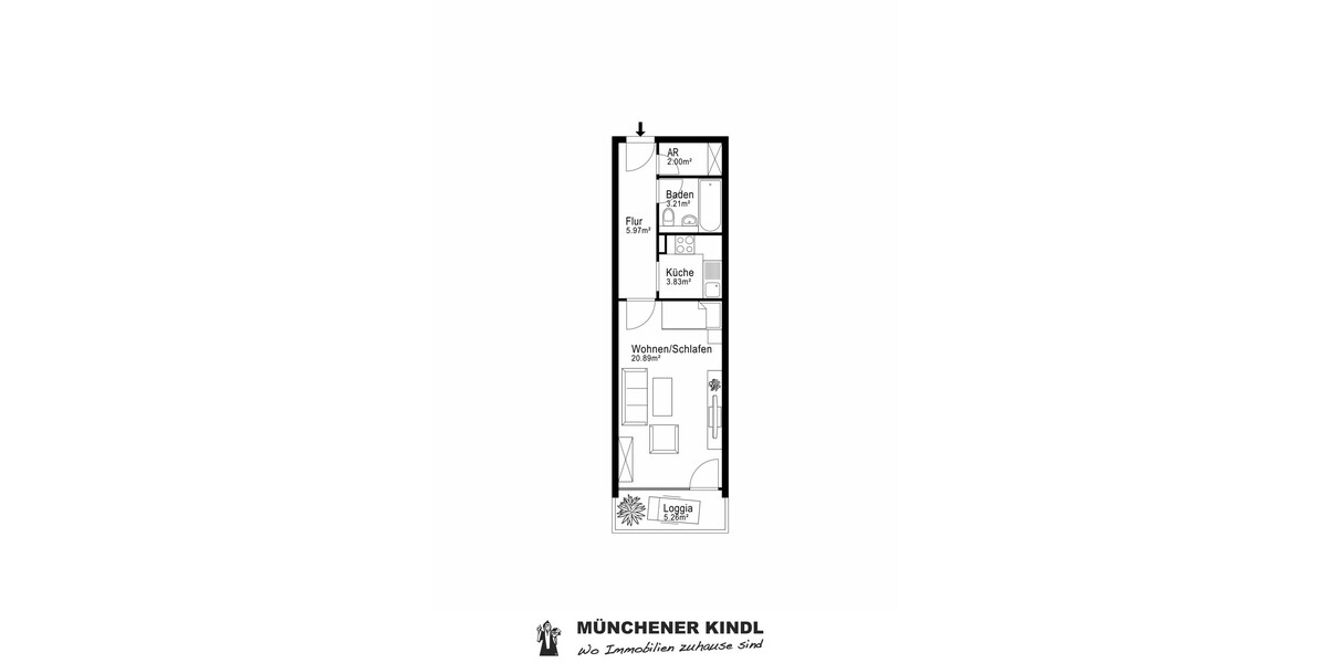 Gepflegte 2-Zimmer-Wohnung mit Balkon in attraktiver Lage von München - Etagenwohnung München Ludwigsvorstadt-Isarvorstadt | Angebot:26975706