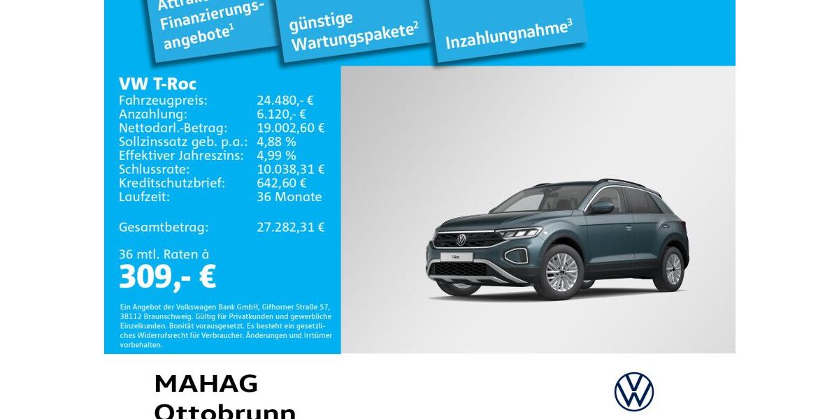 VW T-Roc 44.931 km 24.480 &euro; Ottobrunn 85521