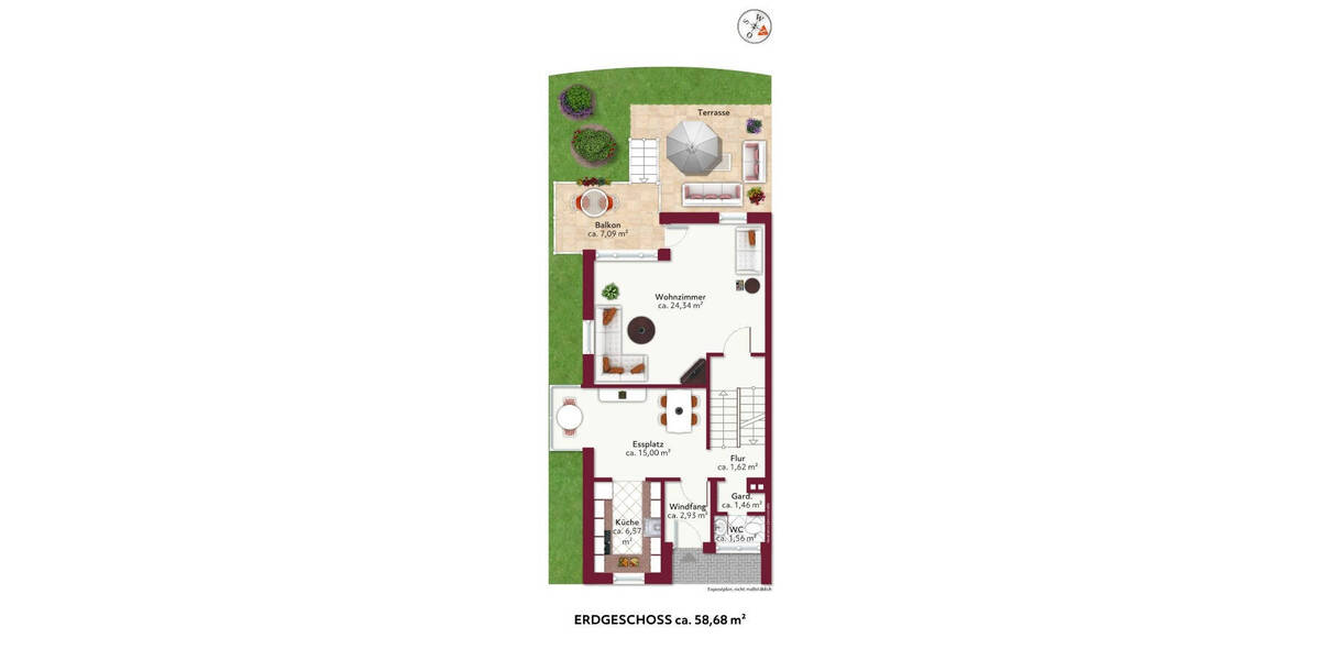 Reihenendhaus Ottobrunn - 4 Zimmer, 155 m&sup2;, 898.000&euro; | Angebot:26779515