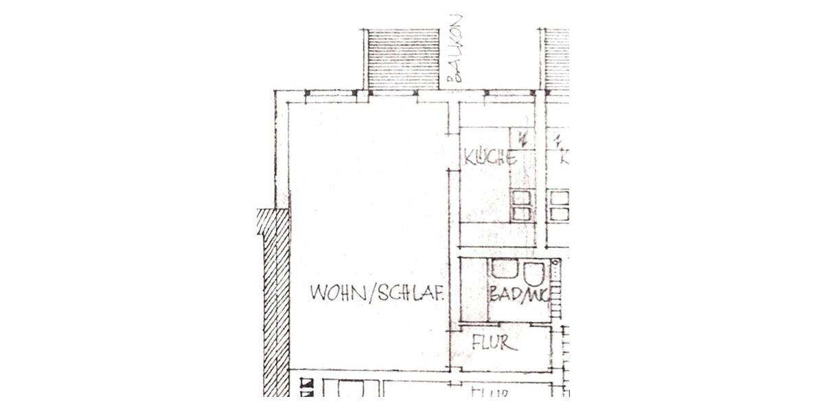 Etagenwohnung Unterschleißheim - 1.5 Zimmer, 40 m&sup2;, 1.050&euro; | Angebot:25752157