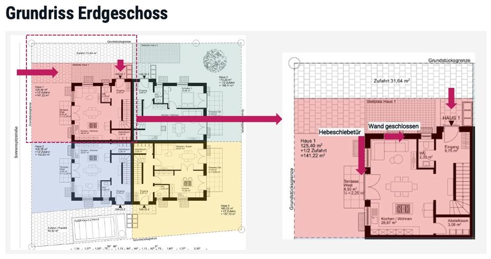 Doppelhaushälfte München Bogenhausen - 5 Zimmer, 126 m&sup2;, 3.200&euro; | Angebot:26126457