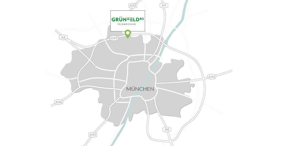 Etagenwohnung München Feldmoching-Hasenbergl - 2 Zimmer, 51 m&sup2;, 516.000&euro; | Angebot:26358389
