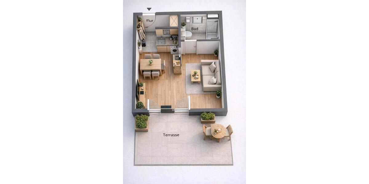 Erdgeschoßwohnung München Au-Haidhausen - 1 Zimmer, 39 m&sup2;, 385.000&euro; | Angebot:25118185