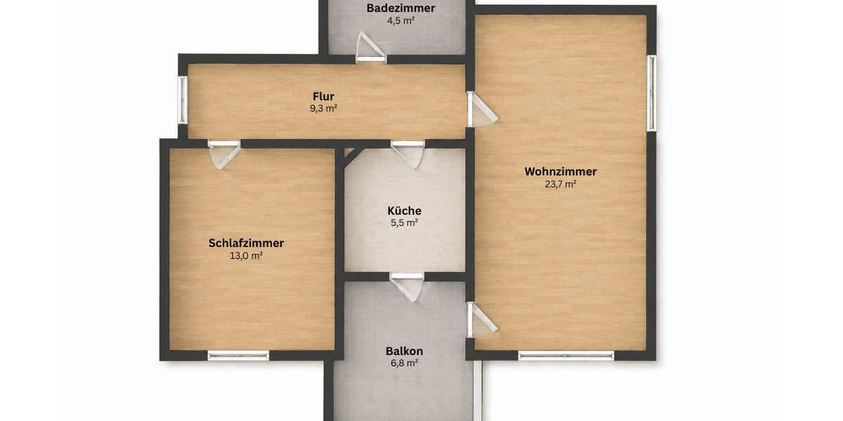 Etagenwohnung München Bogenhausen - 2 Zimmer, 60 m&sup2;, 474.990&euro; | Angebot:26753822
