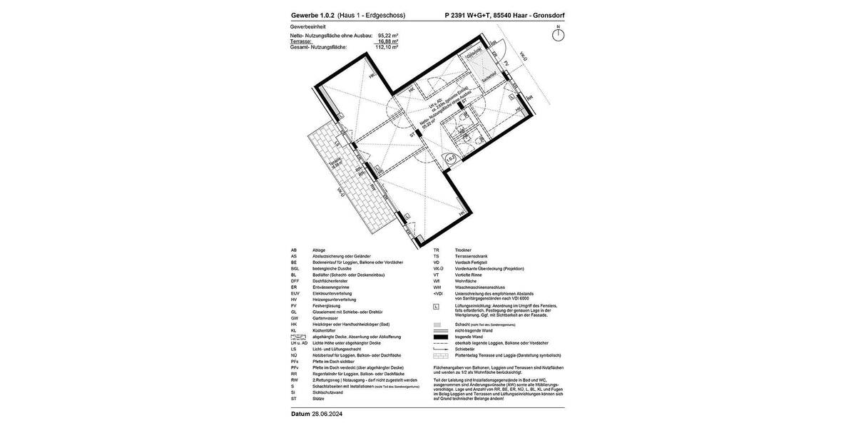 Gewerbeobjekt Haar Gronsdorf - 1 Zimmer, 112 m&sup2;, 808.000&euro; | Angebot:22074849