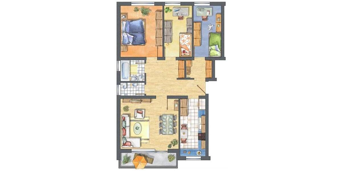 Etagenwohnung Gräfelfing - 4 Zimmer, 87 m&sup2;, 525.000&euro; | Angebot:25952028