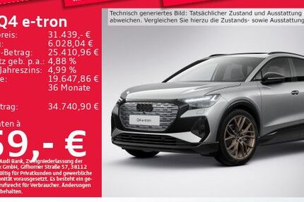 Audi Q4 e-tron 59.066 km 31.191 &euro; Eching 85386