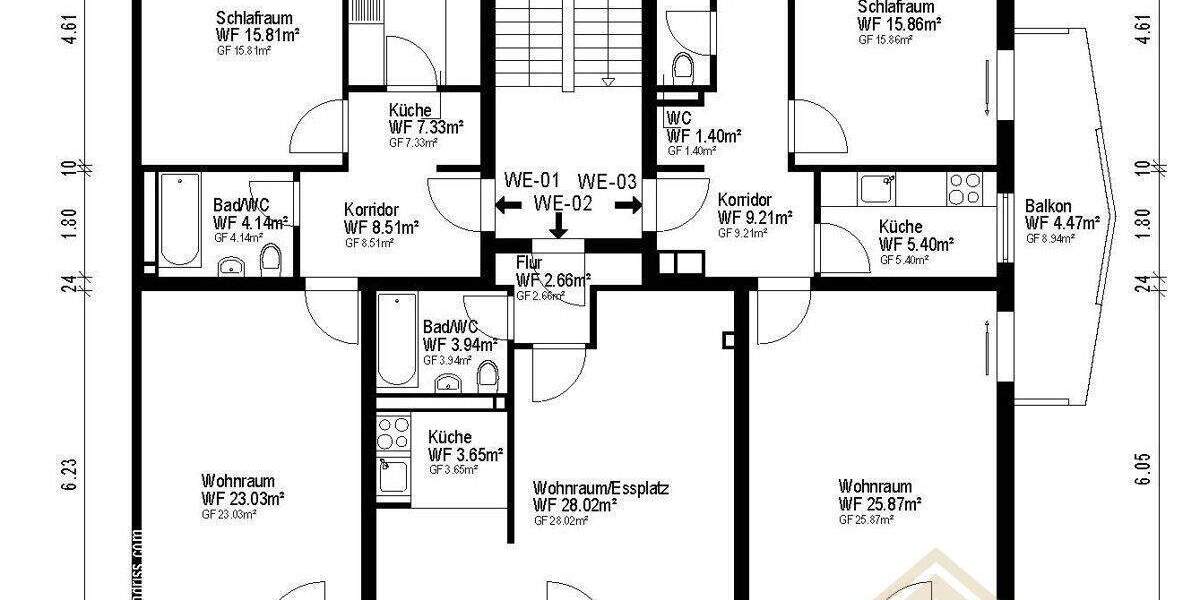 Mehrfamilienhaus, Wohnhaus München Berg am Laim - 2 Zimmer, 966 m&sup2;, 5.500.000&euro; | Angebot:25820382