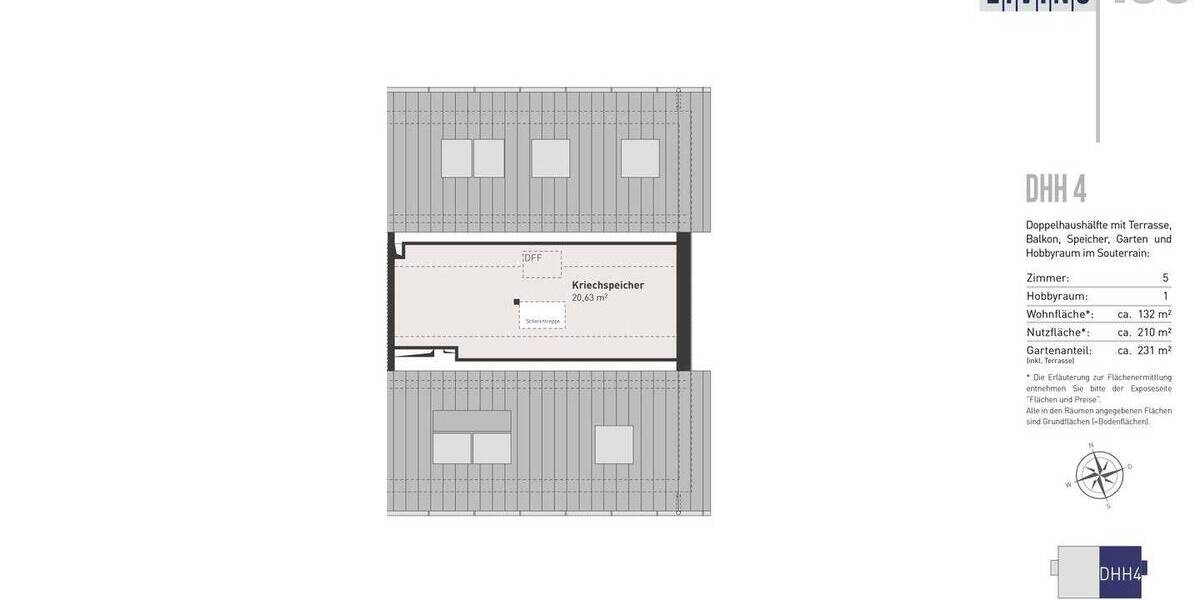 Familiengerechte Doppelhaushälfte mit Souterrain-Bereich, Speicher und großem Garten 5 zimmer