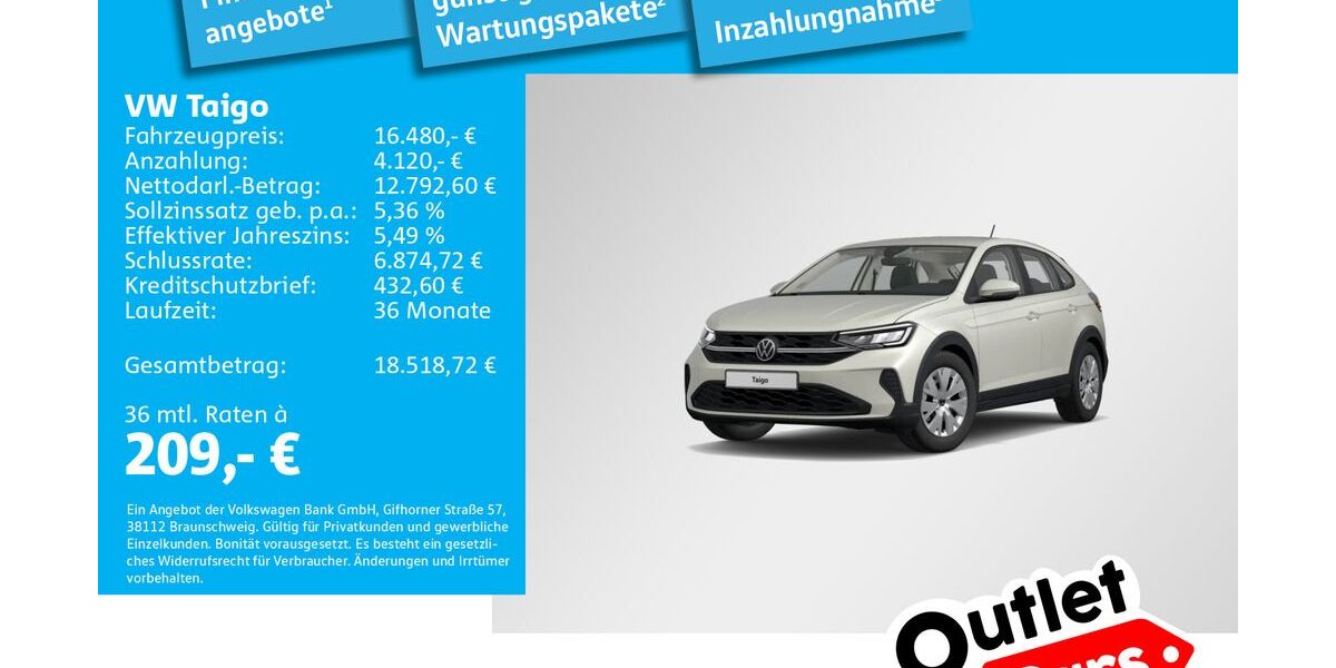 VW Taigo 25.420 km 15.792 &euro; Dachau 85221