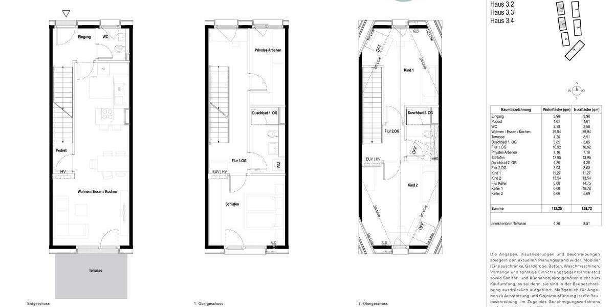 Reihenmittelhaus München Moosach - 5 Zimmer, 112 m&sup2;, 1.124.900&euro; | Angebot:26091823
