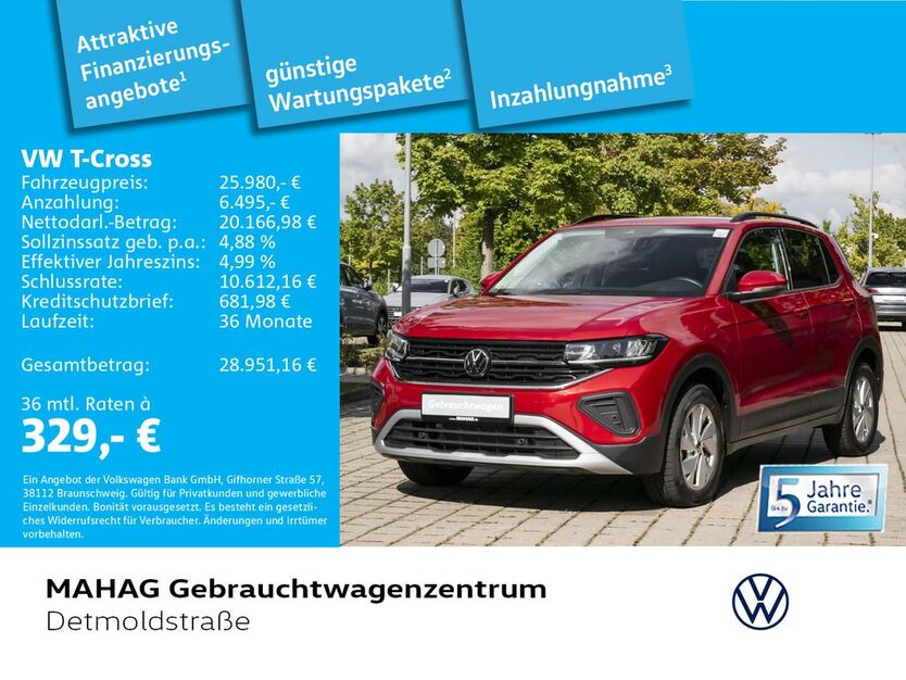 VW T-Cross 10.721 km 25.242 € München 80935
