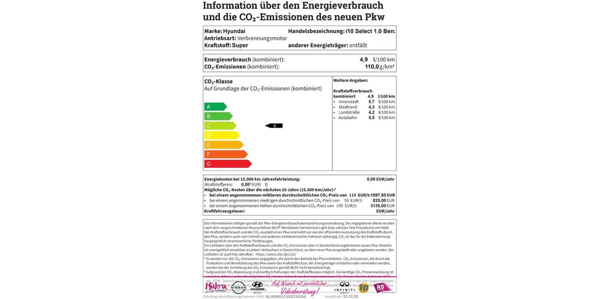 Hyundai i10 5.726 km 14.960 &euro; München 81677