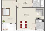 Etagenwohnung Neufahrn bei Freising Mintraching-Grüneck - 2 Zimmer, 50 m&sup2;, 259.000&euro; | Angebot:26433689