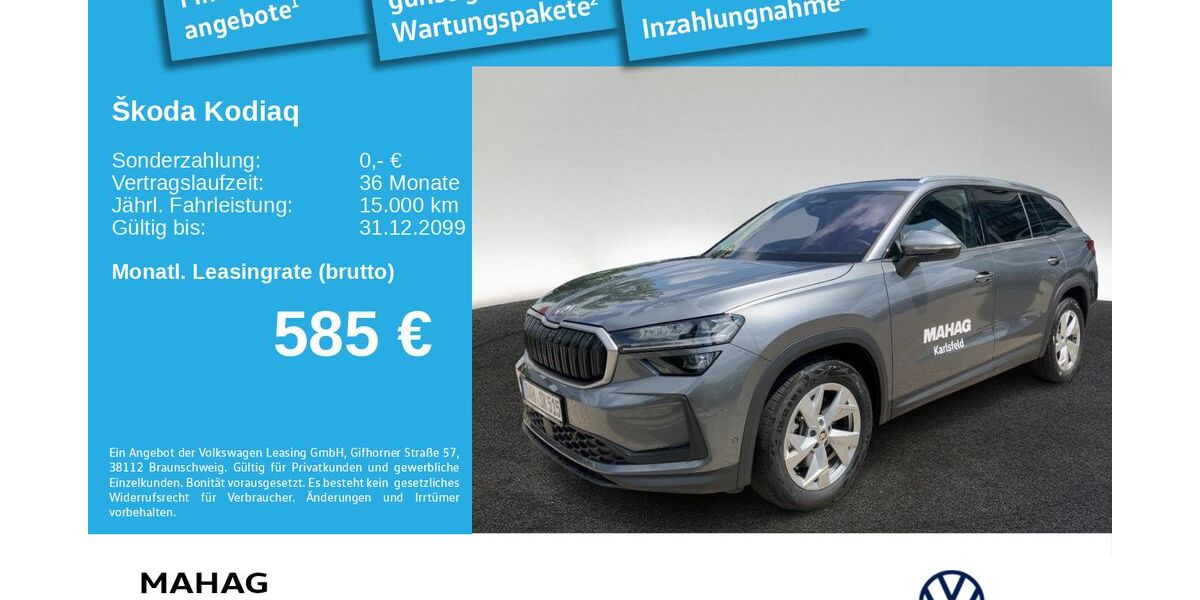 Skoda Kodiaq 3.626 km 44.980 &euro; Dachau 85221