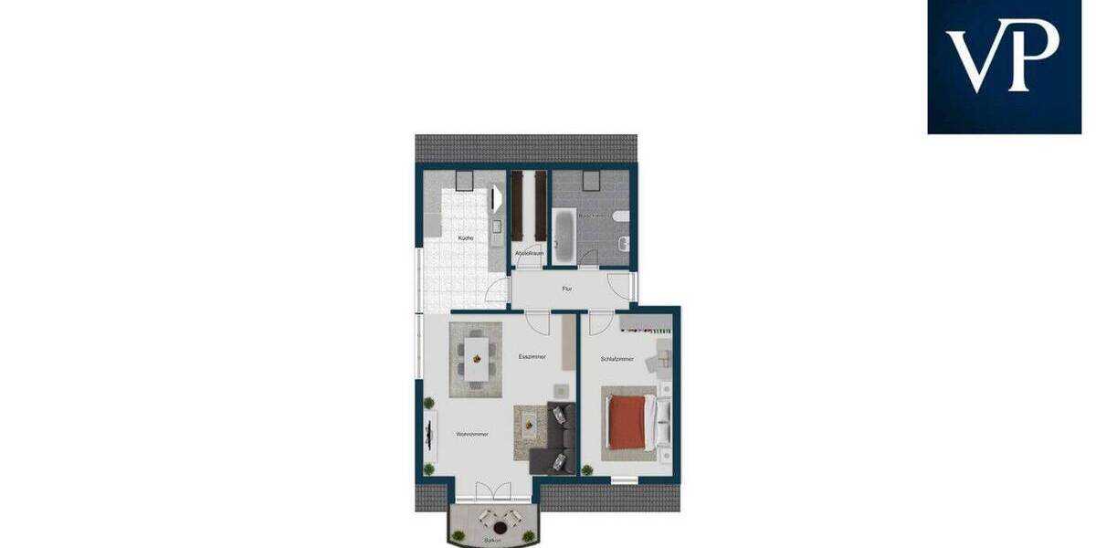 Etagenwohnung München Trudering-Riem - 2 Zimmer, 56 m&sup2;, 425.000&euro; | Angebot:26902535