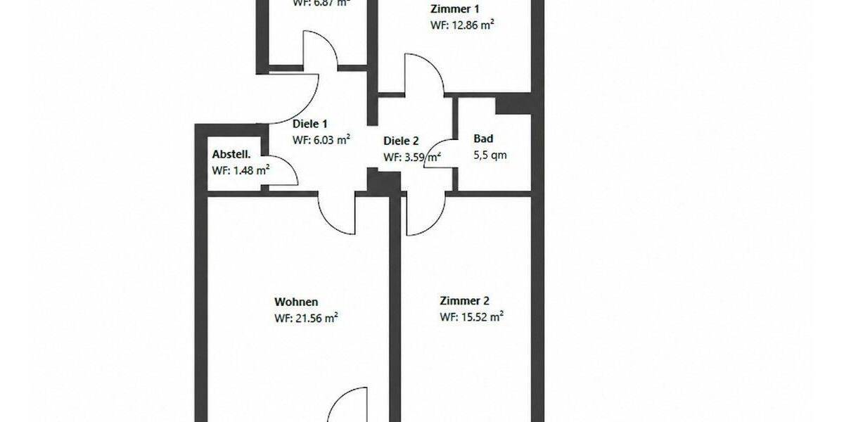 Etagenwohnung München Bogenhausen - 3 Zimmer, 77 m&sup2;, 645.000&euro; | Angebot:26867473
