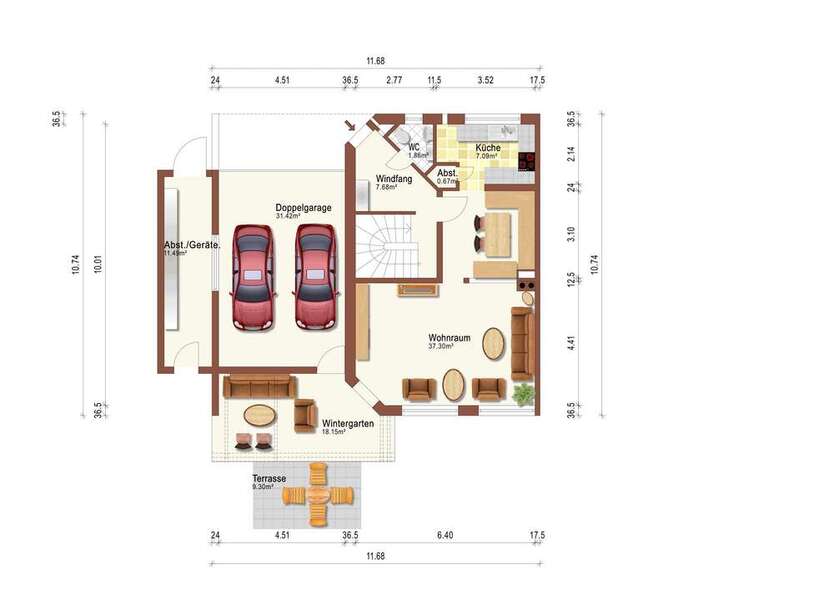 Haus zum Kaufen in Buchendorf 995.000 € 172 m²