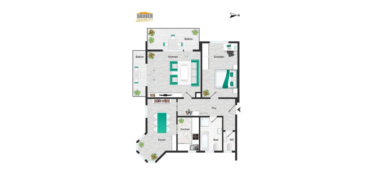 Etagenwohnung Gilching Geisenbrunn - 2 Zimmer, 83 m&sup2;, 1.470&euro; | Angebot:25908917