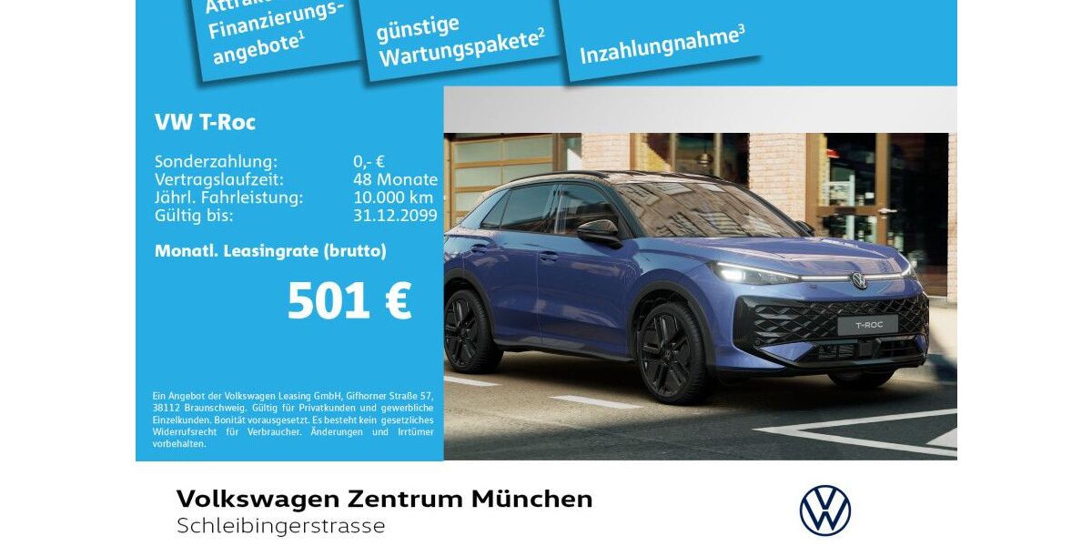 VW T-Roc 3.000 km 40.790 &euro; München 81669