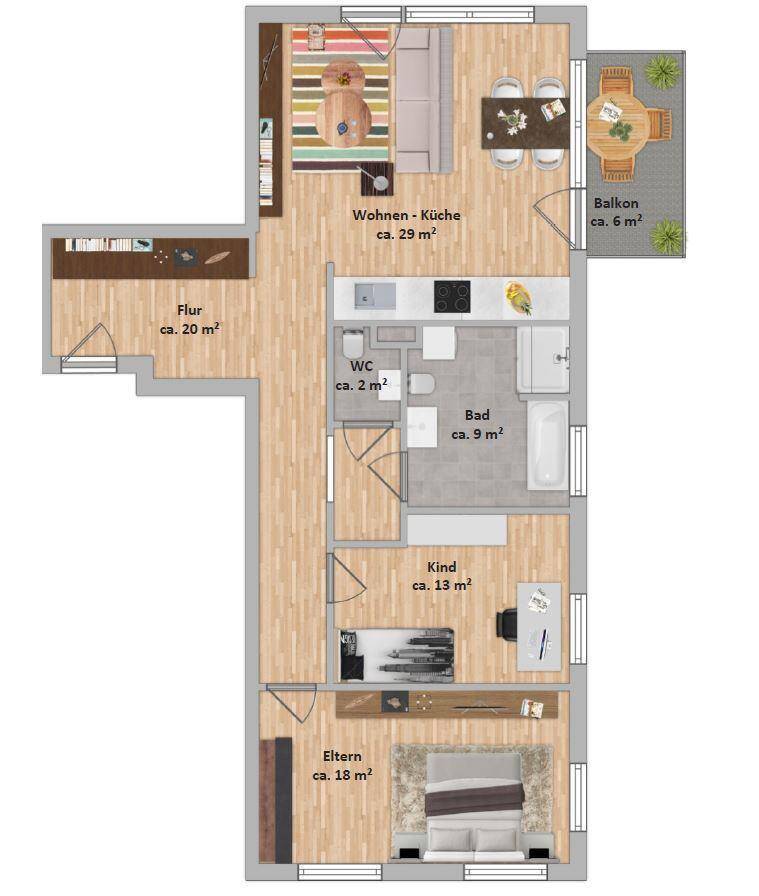 Wohnen mit Flair - Großzügige 3-Zimmer-Wohnung in idealer Lage Kirchheim
