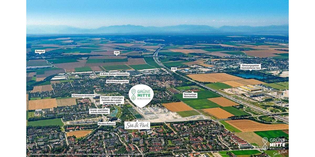 Etagenwohnung Kirchheim b. München Heimstetten - 3 Zimmer, 69 m&sup2;, 642.000&euro; | Angebot:25669066