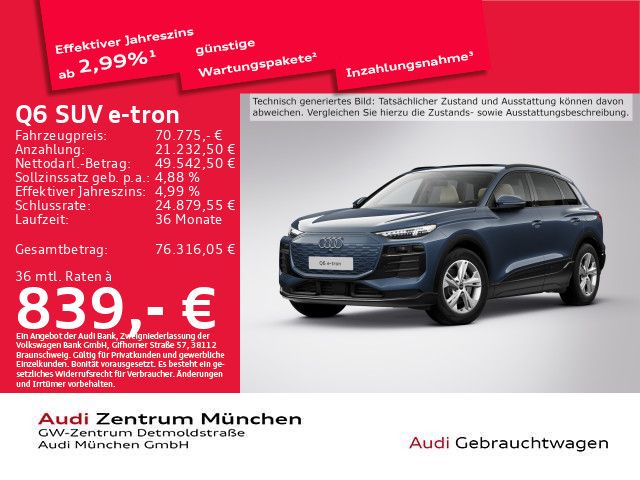 Audi Q6 e-tron 20.251 km 68.856 &euro; München 80935