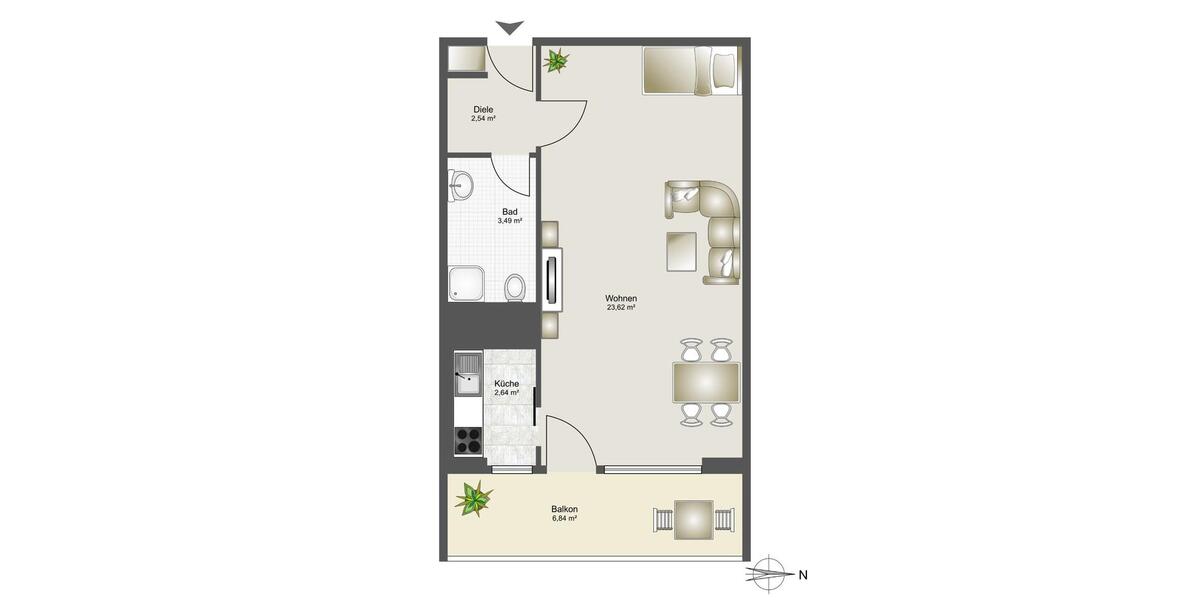 AB SOFORT- APRTMENT- SOLLN 1 zimmer