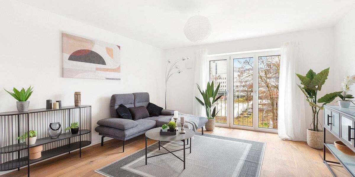 Neubau-Komfort mit zeitgemäßem Grundriss: Balkon, Tageslicht-Badezimmer, große Fenster 3 zimmer