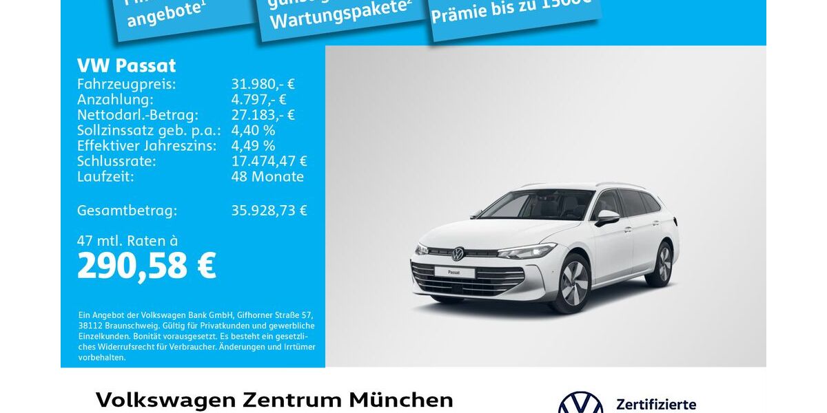 VW Passat 32.911 km 31.980 &euro; München 80687