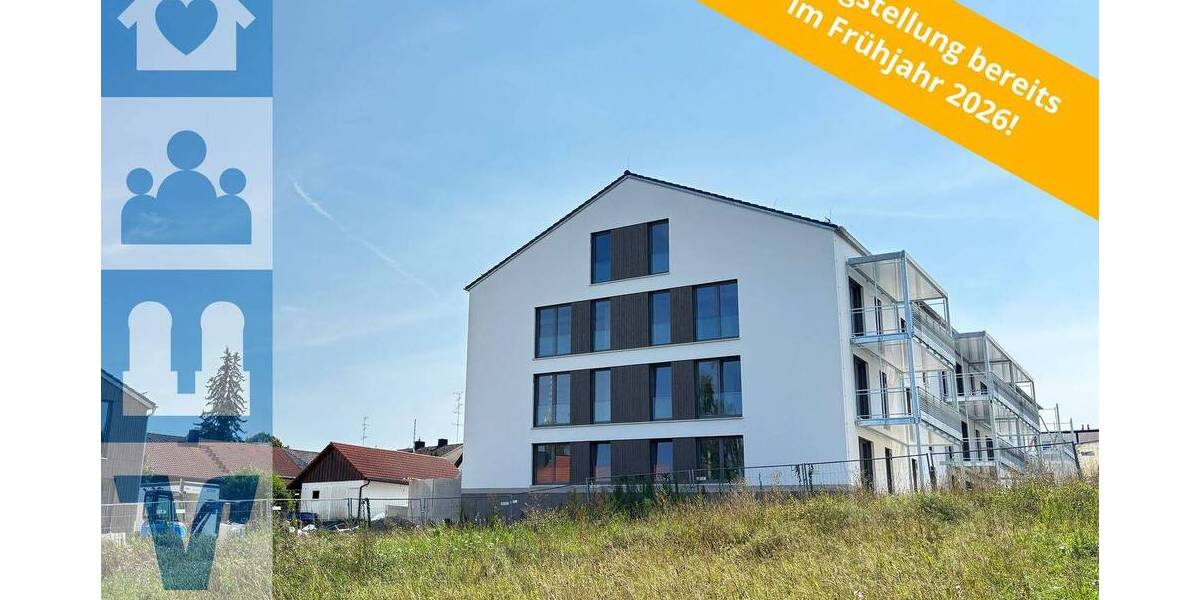 Wohnen am Hennigbach: stilville 3-Zimmer-Neubauwohnung mit Balkon 3 zimmer