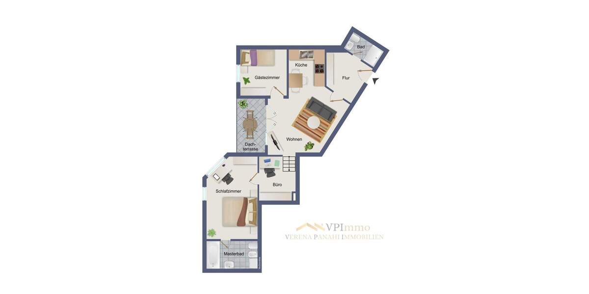 Etagenwohnung München Altstadt-Lehel - 3 Zimmer, 79 m&sup2;, 1.149.000&euro; | Angebot:25670676