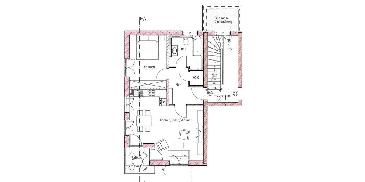 Etagenwohnung München Allach-Untermenzing - 2 Zimmer, 60 m&sup2;, 1.150&euro; | Angebot:26271354