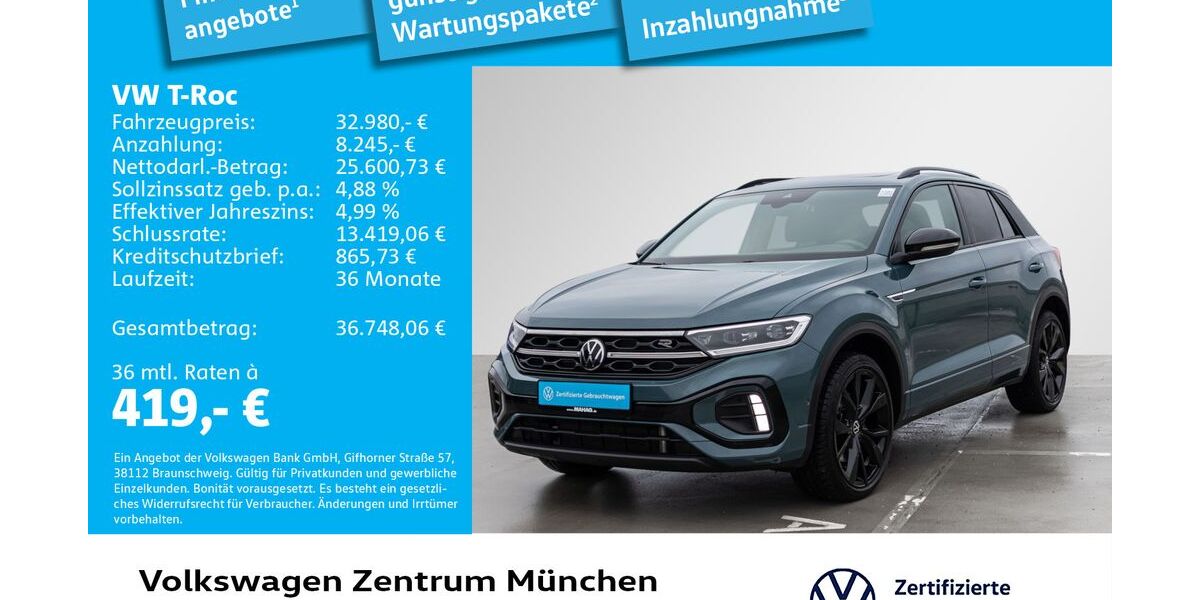 VW T-Roc 42.245 km 31.593 &euro; München 80687