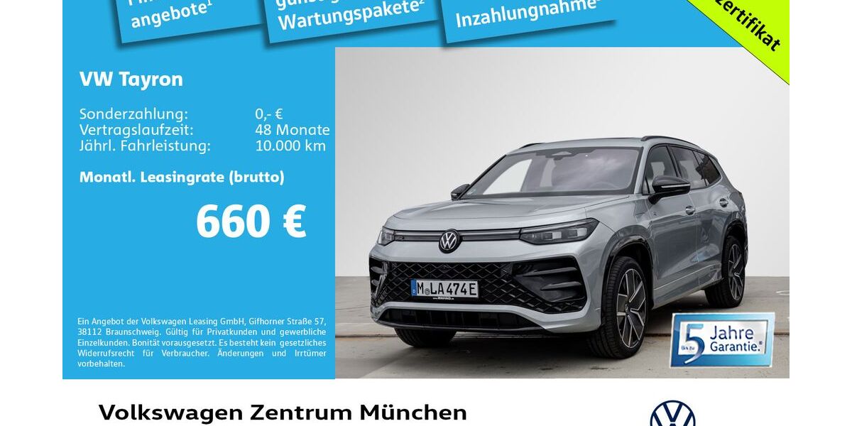 VW Tayron 6.619 km 55.990 &euro; München 80687