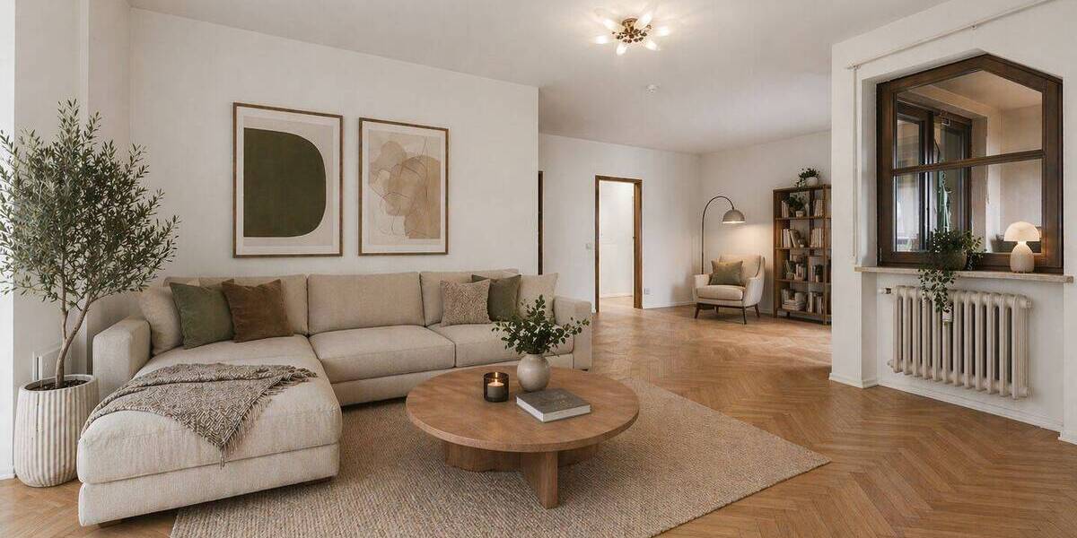 Etagenwohnung München Neuhausen-Nymphenburg - 3 Zimmer, 111 m&sup2;, 975.000&euro; | Angebot:26376718