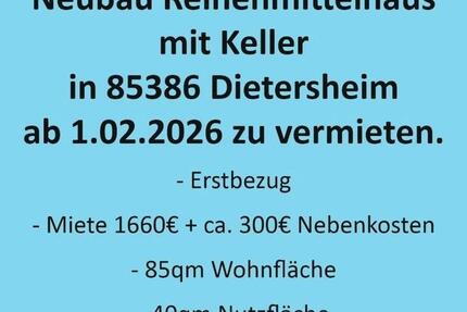 zu vermieten - Neubau Reihenmittelhaus 4 zimmer