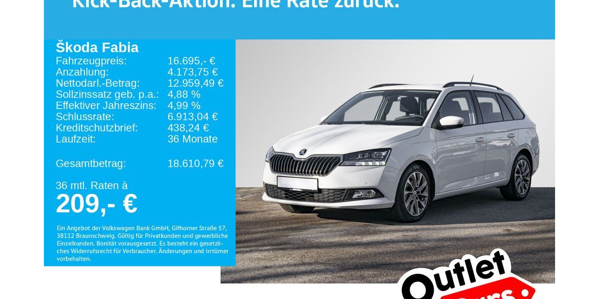 Skoda Fabia 47.418 km 16.246 &euro; Dachau 85221