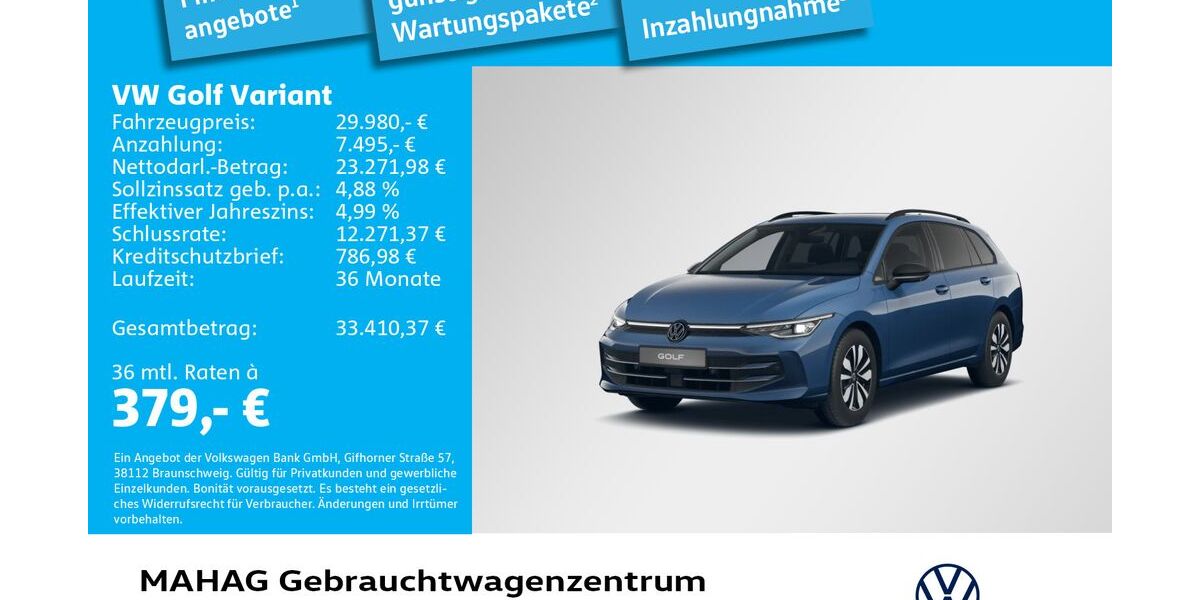 VW Golf 17.552 km 29.980 &euro; München 80935