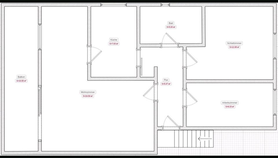 Etagenwohnung Holzkirchen - 3 Zimmer, 69 m&sup2;, 485.000&euro; | Angebot:26852441