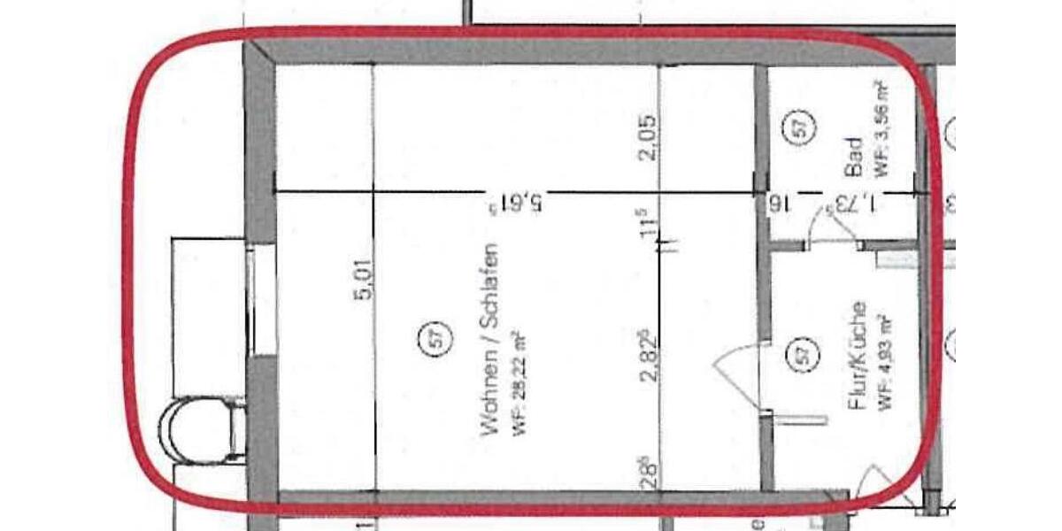 Etagenwohnung München Au-Haidhausen - 1 Zimmer, 37 m&sup2;, 1.550&euro; | Angebot:26288345