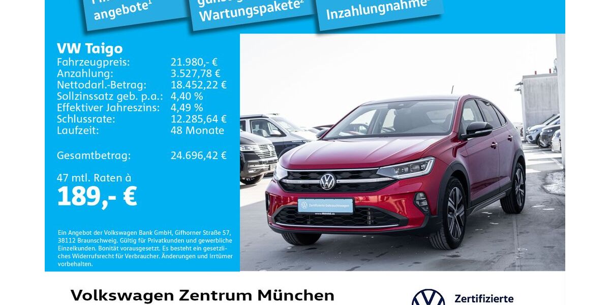VW Taigo 52.555 km 21.980 &euro; München 80687
