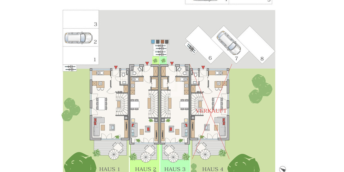 KfW40-Niedrigenergiehaus in ökologischer Bauweise - naturnah! Innenausbau hat begonnen! - Maisonettenwohnung Olching | Angebot:23597795
